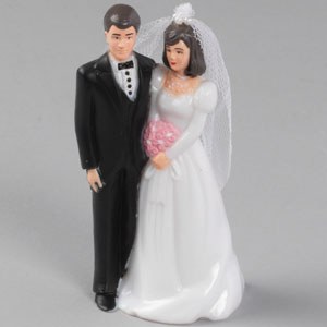 Trad Bridal Couple-Black Tux