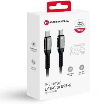 FORCELL F-ENERGY USB-C TO USB-C CABLE 120CM