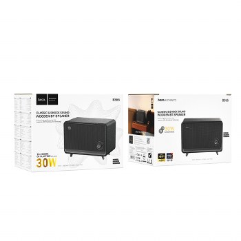 HOCO BS65 CLASSIC &amp; SHOCK SOUND WOODEN BT SPEAKER