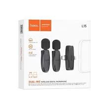 HOCO L15 DUAL (IP &amp; TYPE-C) LAVALIER WIRELESS DIGITAL MICROPHONE