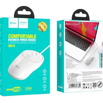 HOCO GM13 COMFERTABLE BUISNESS WIRED MOUSE