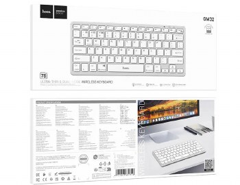 HOCO GM32 ULTRA-THIN &amp; DUAL MODE WIRELESS KEYBOARD