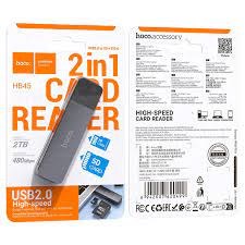 HOCO HB45 2IN1 CARD READER | USB2.0 TO SD + TF2.0