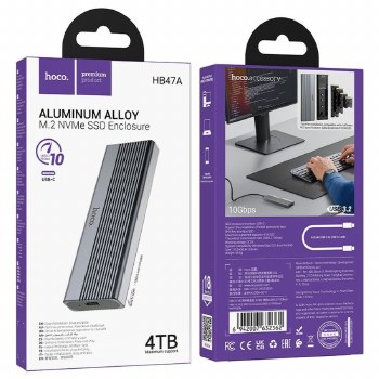 HOCO HB47A NVME M.2 SSD ENCLOSURE | USB3.2 | 10GB/S