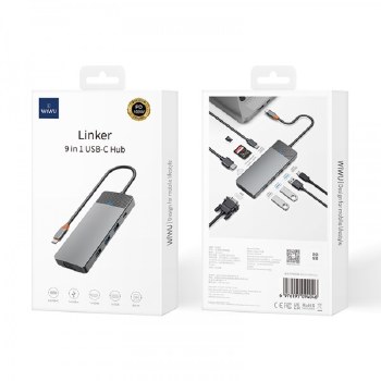 WIWU 9 IN 1 LINKER USB-C HUB