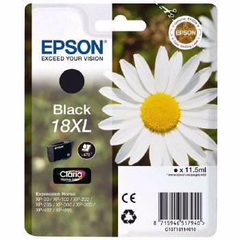 Epson 18XL Black Inkjet Cartridge C13T18114012