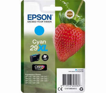 Epson 29XL Cyan Inkjet Cartridge C13T29924012