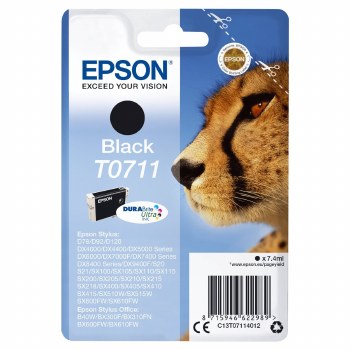 Epson T0711 Black Inkjet Cartridge C13T07114012