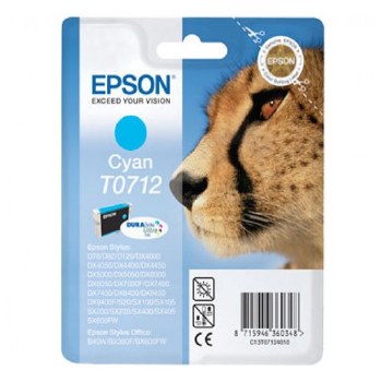 Epson T0712 Cyan Inkjet Cartridge C13T07124012