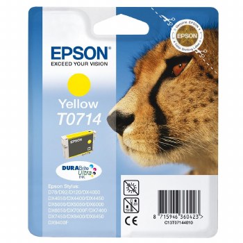Epson T0714 Yellow Inkjet Cartridge C13T07144012