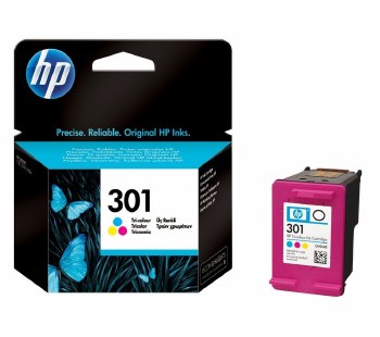 HP 301 Cyan/Magenta/Yellow Ink Cartridge CH562EE