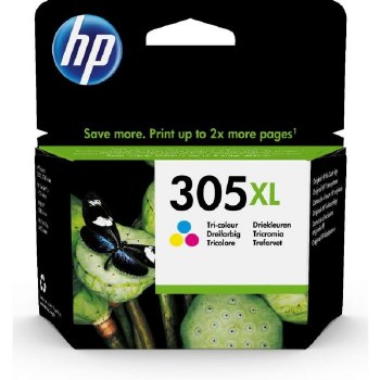 HP 305XL High Yield Original Ink Cartridge Tri Colour 3YM63AE
