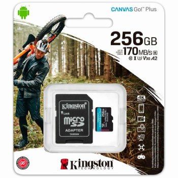 Kingston Canvas Go! Plus U3 170MB/S Micro SD 256GB