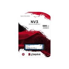 KINGSTON 500GB NV3 M.2 NVME GEN4 SSD, M.2 2280, PCIe4, R/W 5000/3000 MB/S