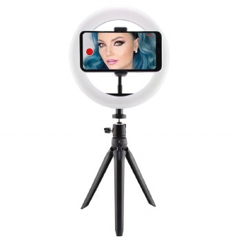 KSIX  STUDIO LIVE KIT LED RING WITH TRIPOD FOR SMARTPHONE