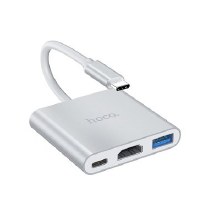 HOCO HUB HB14 Easy use Type C adapter (Type C to USB3.0 + HDMI+ PD67W)