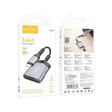 HOCO UA25 2 IN 1 CARD READER | USB-C TO SD/TF