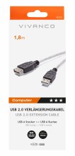 VIVANCO USB 2.0 EXTENSION 1.8M