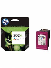 HP 302XL Cyan/Magenta/Yellow Original Ink Cartridge F6U67AE