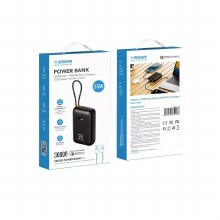 VEGER 30,000mAh Powerbank with built-in cables Type C/Lightning 35w