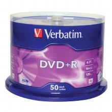 Verbatim 43550 4.7GB 16x DVD+R Matt Silver - 50 Pack Spindle