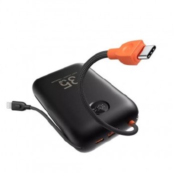 VEGER 30,000MAH POWERBANK WITH BUILT IN CABLES TYPE C/LIGHTNING 35W