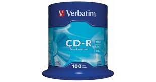 Verbatim CD-R 52x 700mb/80min 100pc