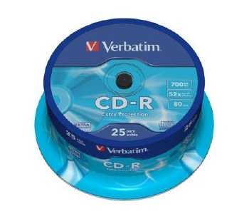 Verbatim CD-R 52x 700mb/80min 25pc