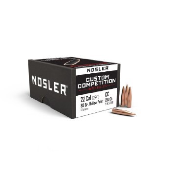 .22 Caliber 80gr HP Nosler #53080 250/bx