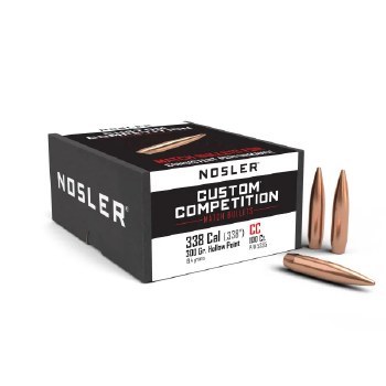 .338 Caliber 300gr HP Nosler #53515 100/bx