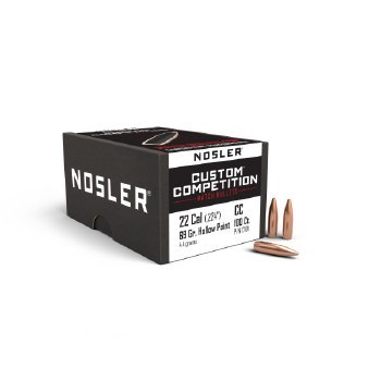 .22 Caliber 69gr HP Nosler #17101 100/bx