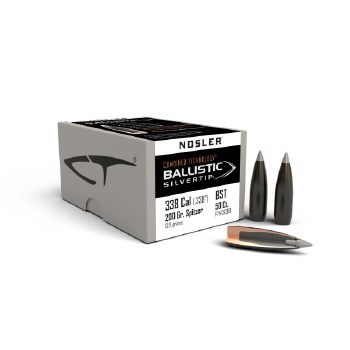 .338 Caliber 200gr Nosler #51200 50/bx