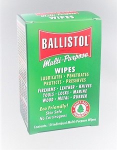 Ballistol wipes 10 pack box