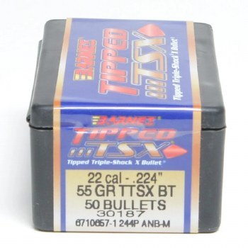 Barnes #30187 .22 Caliber 55gr TTSX 50/bx