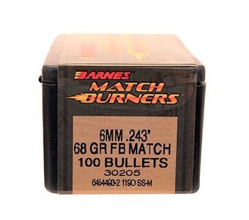 Barnes #30205 6mm 68gr MB 100/bx