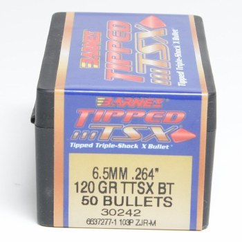 Barnes #30242 6.5mm 120gr TTSX 50/bx