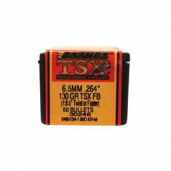 Barnes #30246 6.5mm 130gr TSX 50/bx