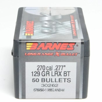 Barnes #30262 .270 Caliber 129gr LRX 50/bx