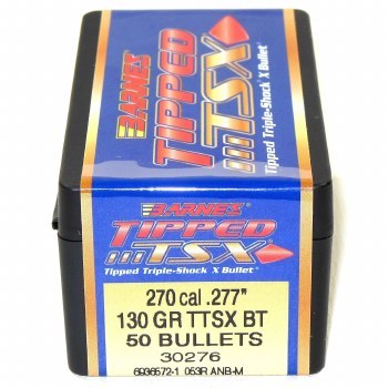 Barnes #30276 .270 Caliber 130gr TTSX 50/bx