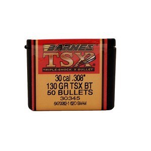 Barnes #30345 .30 Caliber 130gr TSX 50/bx