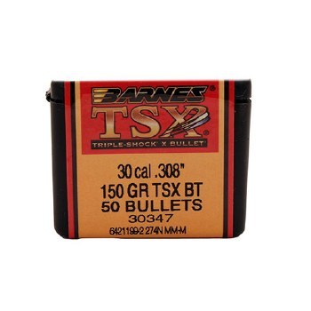 Barnes #30347 .30 Caliber 150gr TSX 50/bx