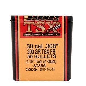 Barnes #30356 .30 Caliber 200gr TSX 50/bx