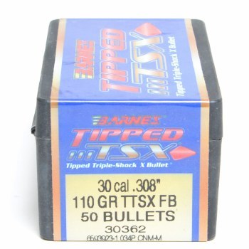 Barnes #30362 .30 Caliber 110gr TTSX 50/bx