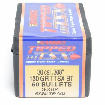 Barnes #30364 .30 Caliber 130gr TTSX 50/bx