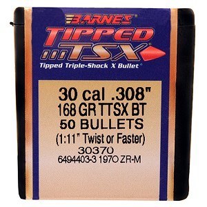 30 Caliber 168 Grain Ttsx Barnes 30370 Reloading Everything