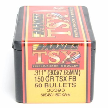 Barnes #30393 .303 Caliber 150gr TSX 50/bx