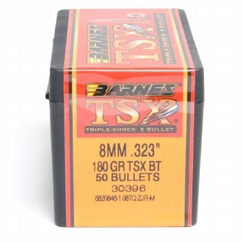 Barnes #30396 8mm 180gr TSX 50/bx