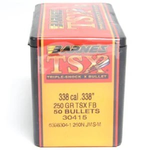 Barnes #30415 .338 Caliber 250gr TSX 50/bx