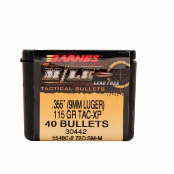 Barnes #30442 9mm 115gr TAC-XP 40/bx