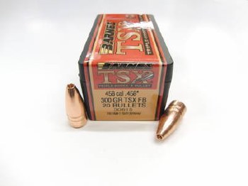 Barnes #30615 .458 Caliber 300gr TSX 20/bx
